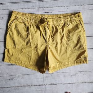 North Face Womens Pull On Short Yellow‎ Drawstring Size XL NWT